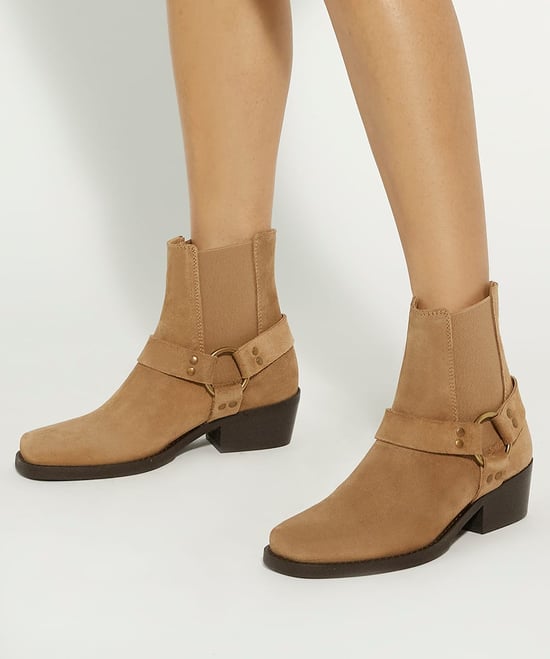 Dune Ladies Parked T - Harness Leather Biker Boots - Image 3