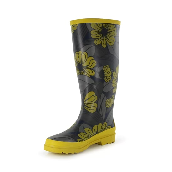 Regatta Womens/Ladies Orla Kiely Floral Wellington Boots (Heligan Yellow)