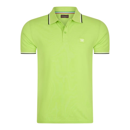 Cappuccino Italia Polo SS Polo Applique Pique Groen - Image 1