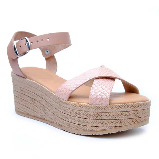 Platform sandal Purapiel in Nude