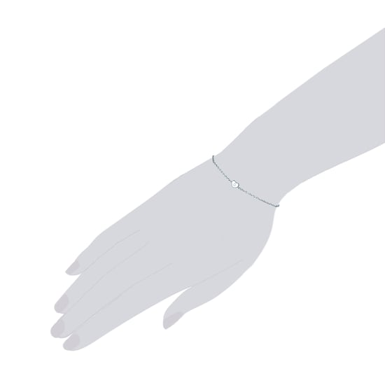 Bracelet sterling silver zirconia white Rafaela Donata - Image 2