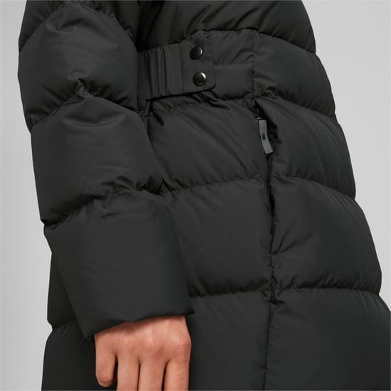 PUMA Womens Long Hooded Down Coat