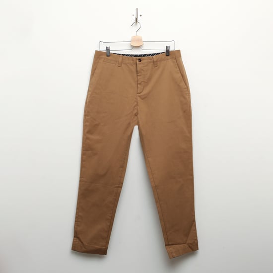 Men's Ted Baker Camburn Regular Fit Trousers in Beige - Image 1