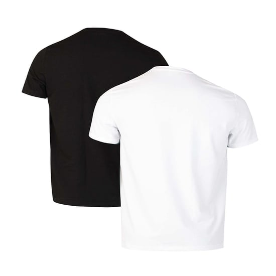 Men's Armani 2 Pack Lounge T-Shirts in Black-White