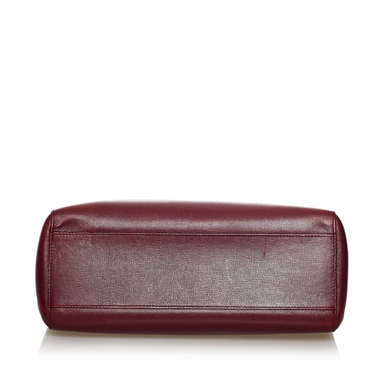 Vintage Cartier Must de Cartier Leather Crossbody Bag Red - Image 4