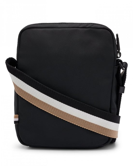 BOSS Orange Catch 3.0 Mens Crossbody Bag with Signature-Stripe Strap - Image 4