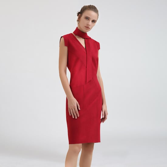 Stretch suede dress - Image 3