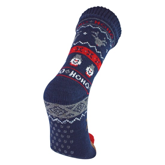 Mens Thermal Rudolph Christmas Fleece Lined Slipper Winter Socks - Image 3