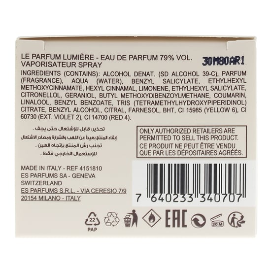Elie Saab Le Parfum Lumiere Eau De Parfum 30ml Spray For Her - Image 4