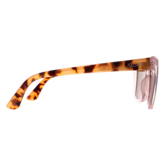 Atum Square Womens Shiny Transparent Pink Brown Gradient Eden