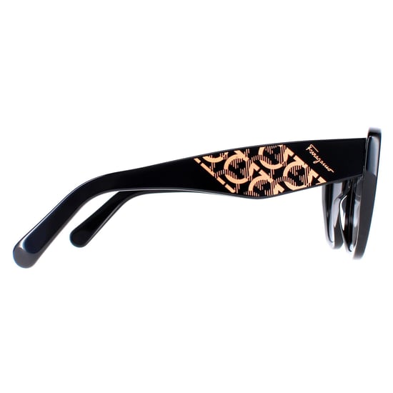 Salvatore Ferragamo Cat Eye Womens Black Grey Gradient SF1022S