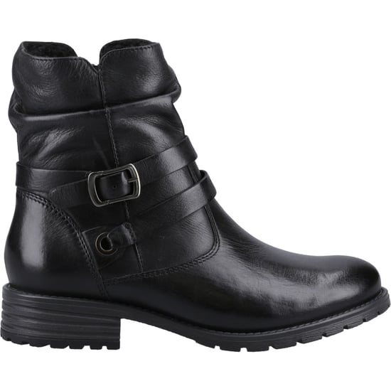 Hush Puppies Piper Leather Women's Black Boots - Image 5