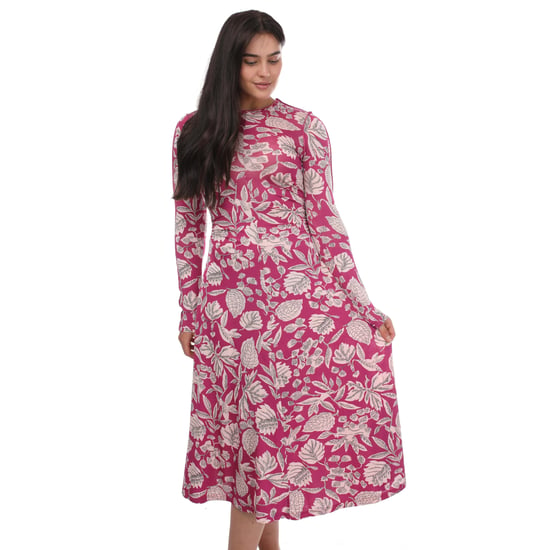Women's Ted Baker Aloria Skimming Midi Dress in Pink