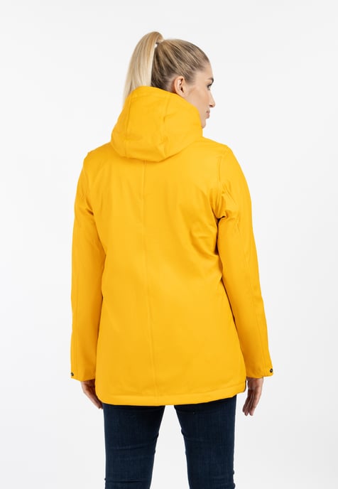 ICEBOUND Rain jacket with teddy lining women sunny yellow - Image 4