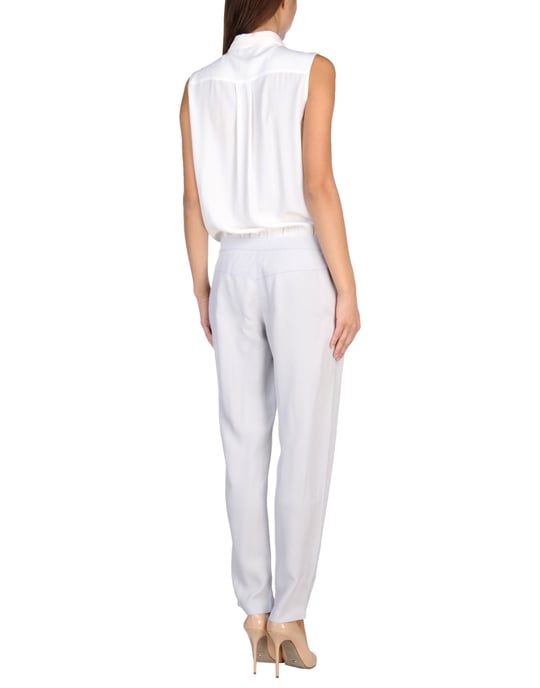 Patrizia Pepe Sera White Crepe Jumpsuit