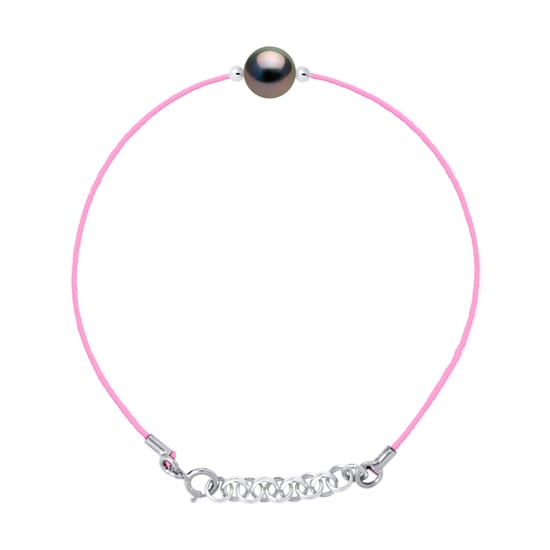 DIADEMA - Bracelet - Pink Nylon -Tahiti Pearl