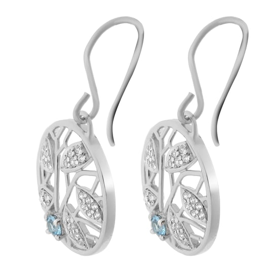 Orphelia 'Oceane' Dames 925 Sterling Zilveren Dangle Oorbellen - Zilver ZO-7090 - Image 3