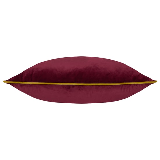 Paoletti Meridian Piped Velvet Feather Filled Cushion