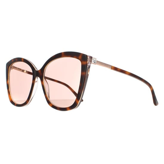 Jimmy Choo Cat Eye Womens Havana Pink Gold Mirror Nat/S