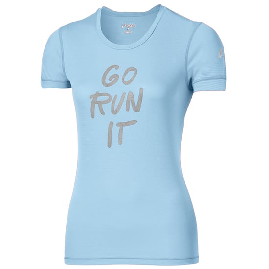 Asics Go Run It Womens Light Blue T-Shirt - Image 1