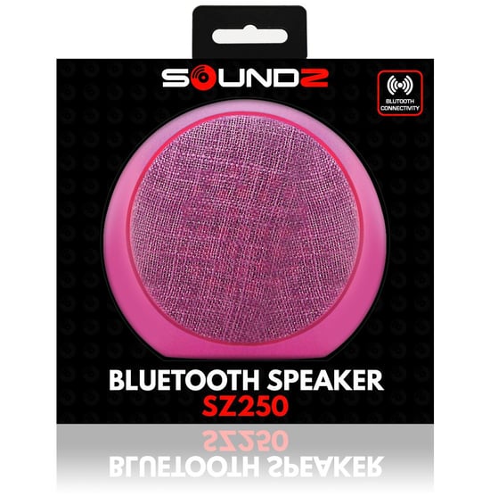 Soundz Fabric Bluetooth Speaker SZ250 Pink