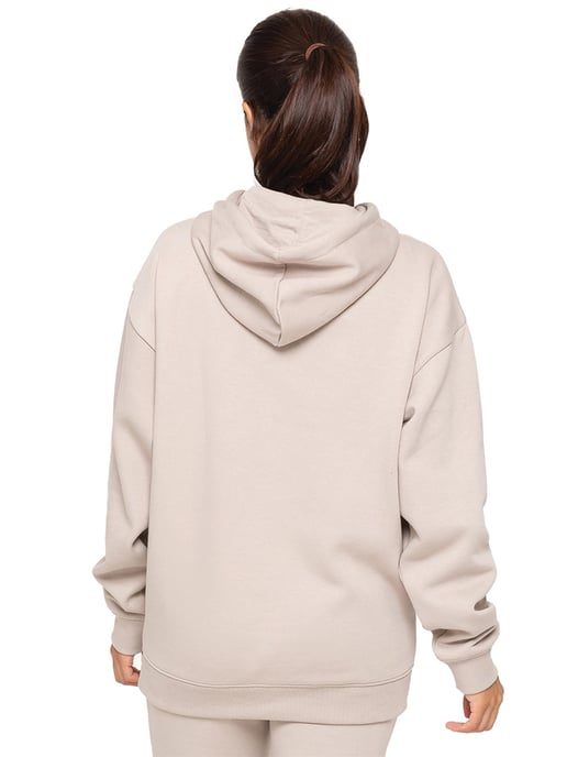 Enzo | Womens Oversized Hoodie - Oatmeal - Image 3
