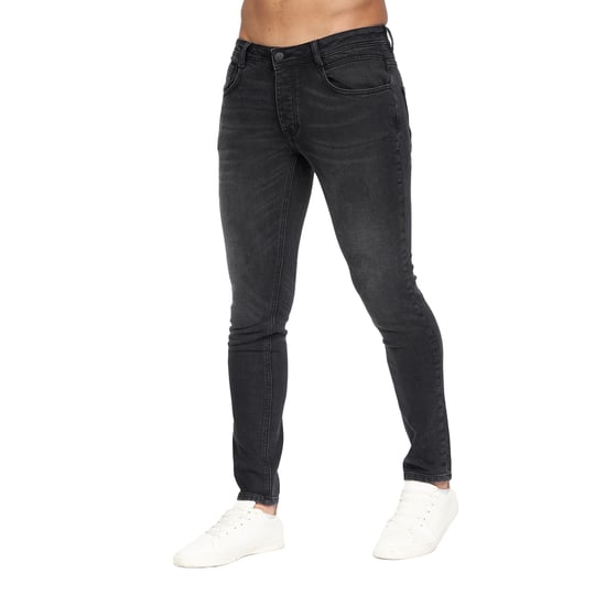 Crosshatch Mens Malcolm Slim Jeans (Black Wash) - Image 6