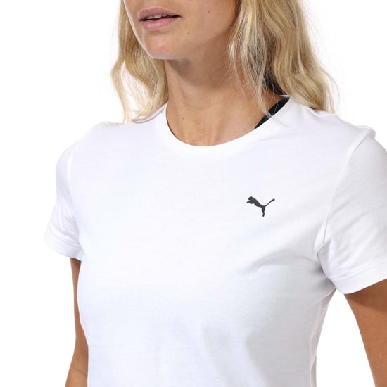 Women's Puma Essentials Small Logo T-Shirt in White