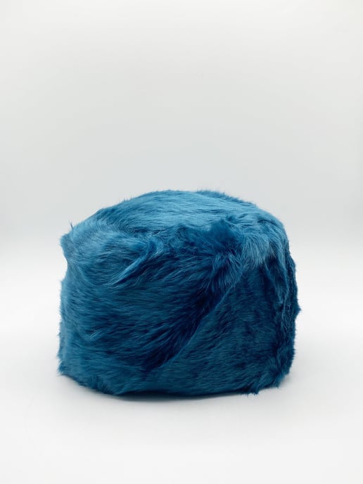 Turquoise Faux Fur Hat