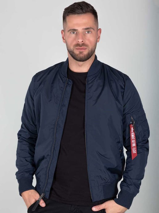 Alpha Industries Heren MA-1 TT Bommenwerperjas in Donkerblauw - Image 1