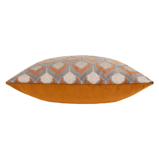 Paoletti Ledbury Velvet Jacquard Feather Filled Cushion - Image 3