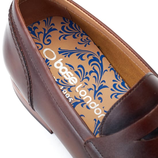 Base London Bruno Leren Heren Boombijn Loafers - Image 6