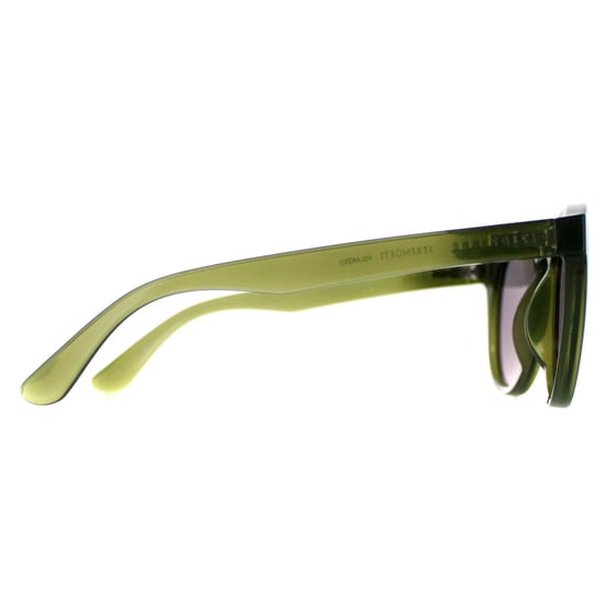 Serengeti Round Mens Shiny Milky Khaki Saturn Polarized Smoke Kingman