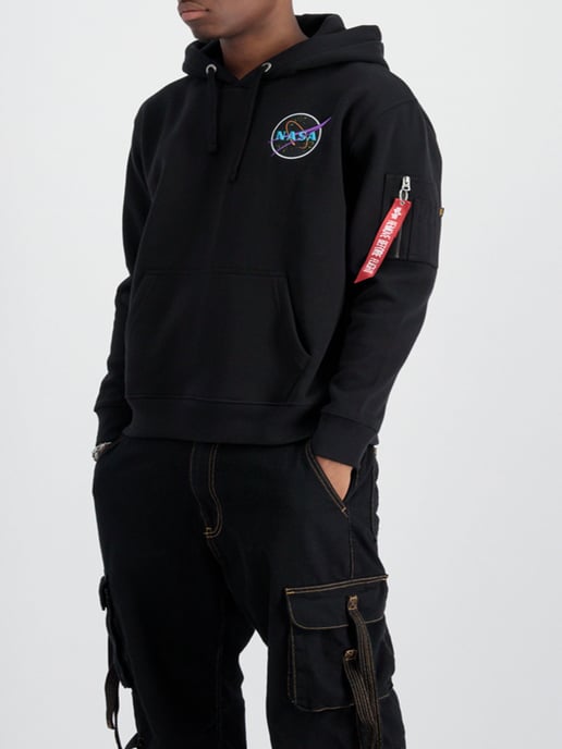 Men's Alpha industries Space Shuttle Hoody in Black - Image 1