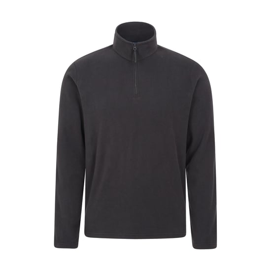 Mountain Warehouse Mens Camber II Half Zip Fleece Top (Black) - Image 1