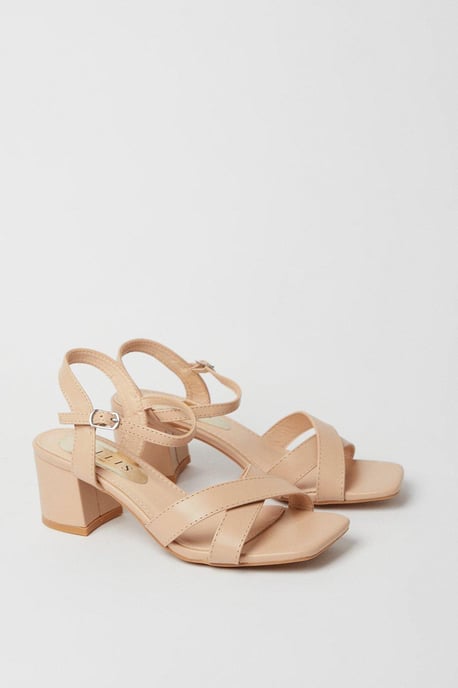 Samiya Cross Strap Medium Heel Sandal - Image 3
