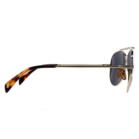 David Beckham Aviator Mens Gold  Grey DB1004/S