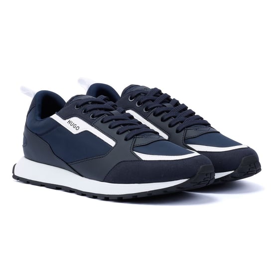 Hugo Icelin Runn Men's Navy Trainers - Image 1