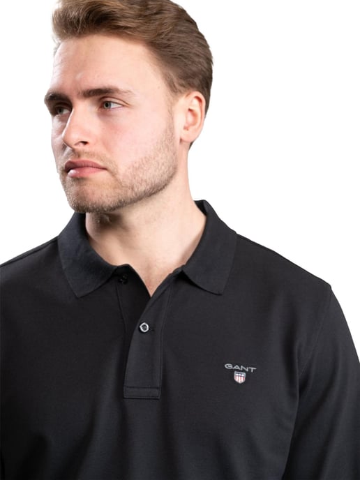 Gant | Mens Long Sleeve Polo Shirts - Image 3