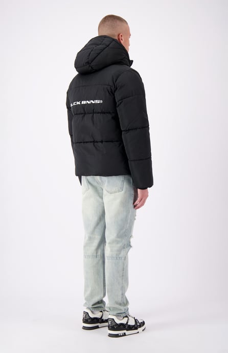 Black Bananas Block Puffer Jacket, Black