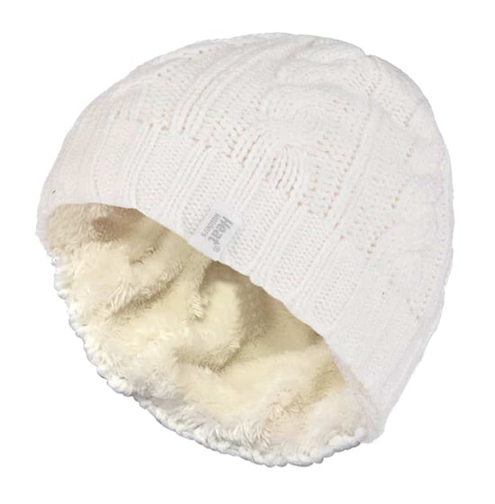 Women's Thermal Fleece Lined Cable Knit Winter Hat - Image 1