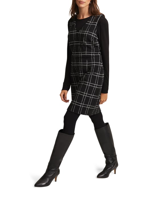 Gemma Check Pinafore Dress