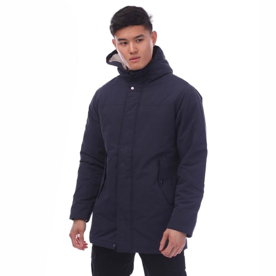 Heren Jack and Jones Fen Parka in marineblauw - Image 1