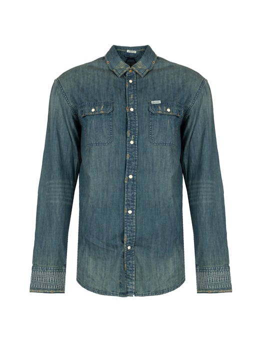 Guess Shirt Men's Blue - Image 1