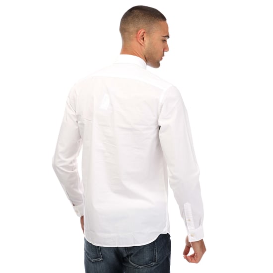 Men's Ted Baker Fonik Poplin Shirt in White - Image 2