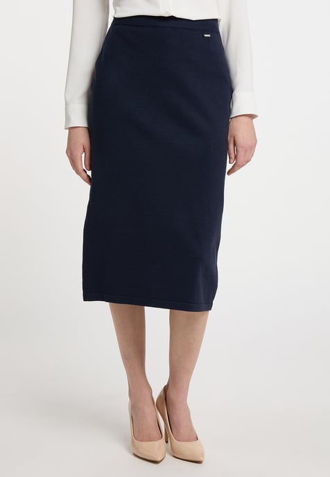 Dreimaster Knitted skirt women marine - Image 2
