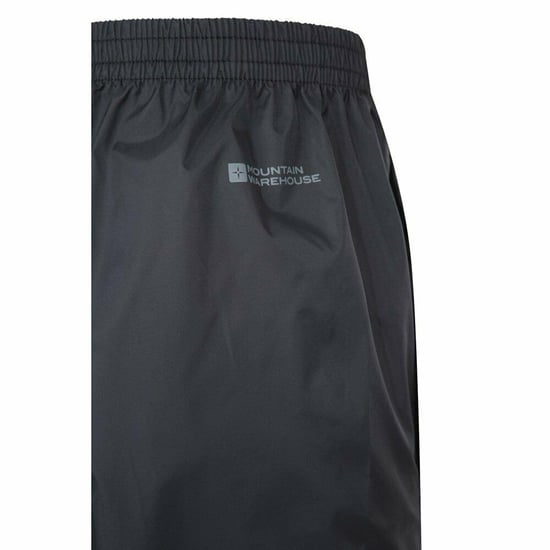 Mountain Warehouse Mens Downpour Waterproof Trousers (Black) - Image 5