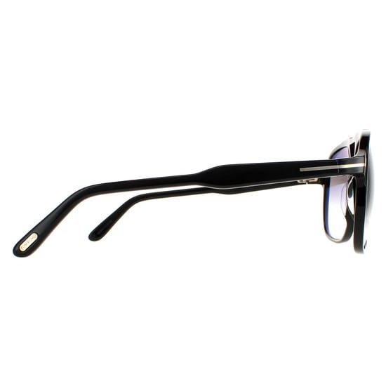 Tom Ford Aviator Mens Shiny Black Smoke Gradient Raoul FT0753
