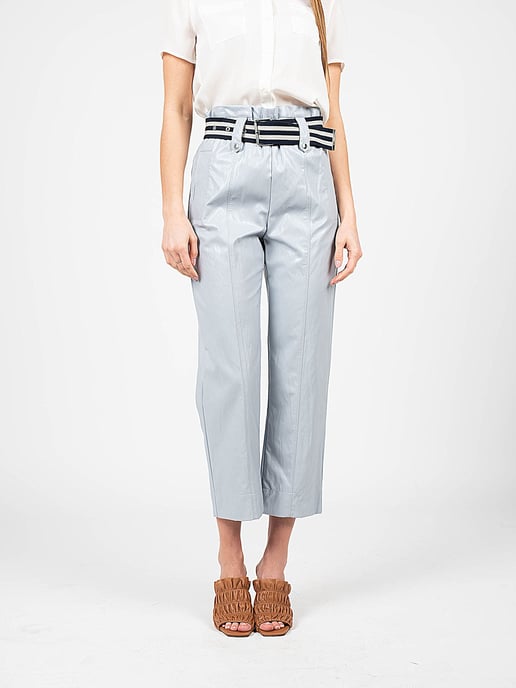 Pinko Trousers Biella Woman's Blue - Image 6