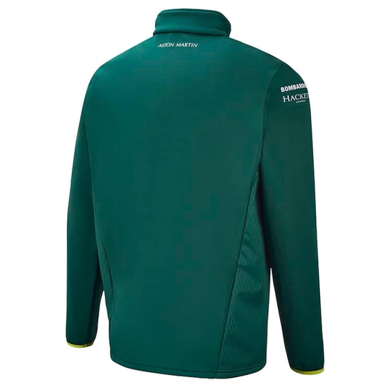 Aston Martin F1 Official Team Mens Green Softshell Jacket
